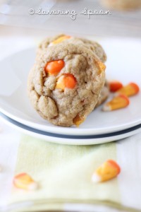 pumpkin spice candy corn cookies