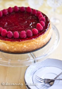 fluffy raspberry cheesecake