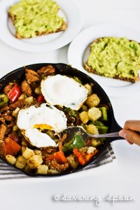 Crispy, flavorful, sausage and potato hash | Savoring Spoon