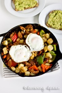 Crispy, flavorful, sausage and potato hash | Savoring Spoon