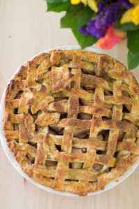 peach lattice pie