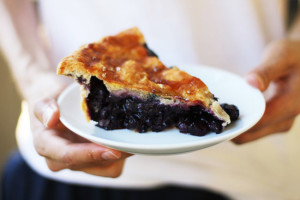 blueberry pie slice